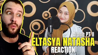 ALONE PT II - Alan Walker ft. Ava Max Cover By Eltasya Natasha ( LYRICS ) || REACTION