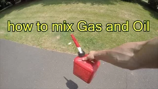 how to mix your own 2 stroke gas (weed eaters, Leaf blowers, and more!)