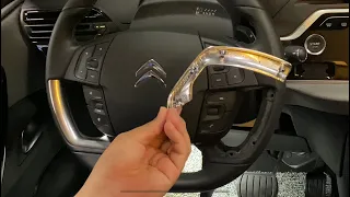 Grand C4 Picasso Steering Wheel Chrome Trim Panel Removal / 그랜드 피카소 핸들 크롬 트림 패널 교체
