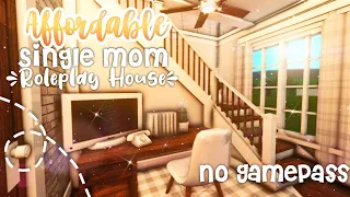 No Gamepass Affordable Single Mom Roleplay Two Story House I Bloxburg Speedbuild and Tour - iTapixca
