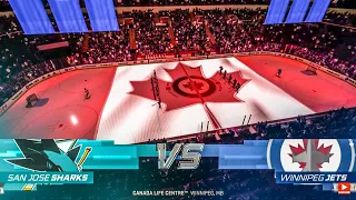 San Jose Sharks vs Winnipeg Jets 3/6/2023 NHL 23 Gameplay