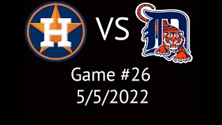 Astros VS Tigers Condensed Game Highlights 5/5/22