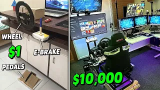 $1 vs $10,000 Sim Racing Setup