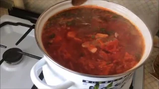 Борщ с квашеной капустой