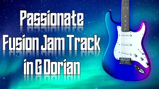 Passionate Fusion Jam Track in G Dorian 🎸 Guitar Backing Track