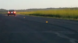 E34 540i6 Straight Pipe Burnout, High Revs