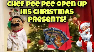 LANDON MOVIE:chef pee pee open up his christmas presents!