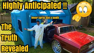 Painting The Box Chevy Caprice In The Inflatable Paint Booth With The Vevor Spray Gun