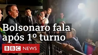 Bolsonaro após 1° turno: 'entendo vontade de mudar, mas pode ser para pior'