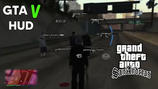 How to install GTA V HUD MOD in GTA San Andreas?