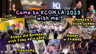 🌸 [vlog] KCON LA 2023! Ateez Bouncy at the park, Monsta X, IVE Yujin, INI, XG, zerobaseone, xikers