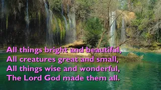 All Things Bright and Beautiful (Tune: Monk - 5vv) [with lyrics for congregations]