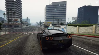 GTA 5 / LS, MORNING, RAINY / NVE MOD / AMD Ryzen 5 2600 3.39 GHz / NVIDIA GTX 1660 6 GB / 16 GB