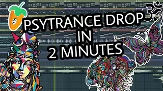 MAKE PSYTRANCE DROP IN 2 MINUTES [FL STUDIO]