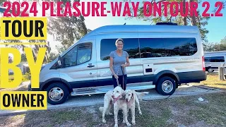 2024 PLEASURE-WAY ONTOUR 2.2 / IN-DEPTH WALKTHROUGH BY OWNER / MPG/STORAGE IDEAS/ITEMS BEING USED