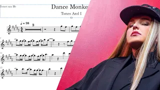 Dance Monkey (Tones And I) Play Along Tenor Sax Bb Sheet Music