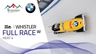 Whistler | BMW IBSF World Championships 2019 - Women's Bobsleigh Heat 4 | IBSF Official