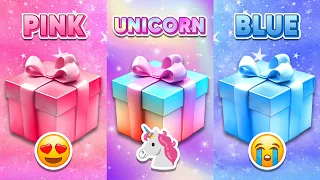 Choose Your Gift...! Pink, Unicorn or Blue 💗🌈💙 How Lucky Are You? 😱 Quiz Dino