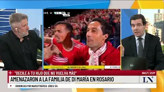 Amenazaron a la familia de Di María en Rosario: "Decile a tu hijo que no vuelva más"