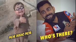 Virat Kohli Acts Like The Viral Kid | Piche Dekho Piche