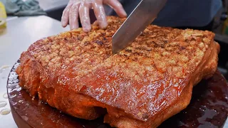 Tasty！Crispy Roast Pork Belly, Crispy Pork Skins Making / 酥脆爆皮！脆皮燒肉製作