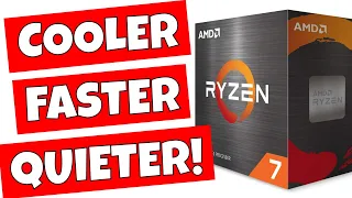 Make AMD Ryzen 5000 Series FASTER QUIETER & COOLER With Curve Optimiser