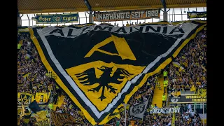 Choreografie " you`ll never walk alone" Alemannia Aachen gegen RW Ahlen,  13.04.24, 4K