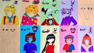[ToyASMR] Decorate with Sticker Book Dress Up Digital Circus: Gloink, Caine, Jax, Kaufmo, etc