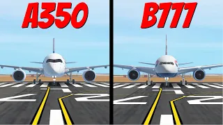 Infinite flight: A350-900 VS B777-200ER!?