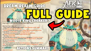 How to build your own team for King Croaker ? | Dream Realm Team Build Guide | AfkJourney