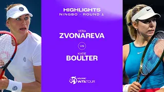 Vera Zvonareva vs. Katie Boulter | 2023 Ningbo Round 1 | WTA Match Highlights