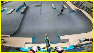 BIGGEST SKATEPARK DROP IN UK ON SCOOTER!