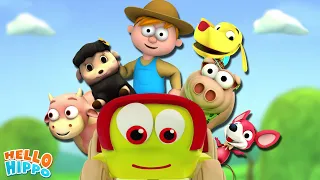Farmer in the Dell Song | Hello Hippo 3D Rhymes & Kids Songs