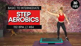 BASIC STEP AEROBICS WITH A TOUCH OF INTERMEDIATE CHOREOGRAPHY