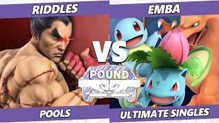 Pound 2022 - Riddles (Terry, Kazuya) Vs. Emba (Pokemon Trainer) SSBU Smash Ultimate Tournament