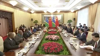 President Xi meets Solomon Islands PM, praises diplomatic recognition