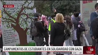 Estudiantes de UCLA lanzan un campamento en solidaridad con Gaza