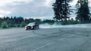 BMW E38 740i drift burnout