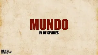 IV OF SPADES MUNDO LYRICS( Charles Oberes )