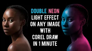 Double Neon Light Effect on photos using Corel draw in 1 Minute
