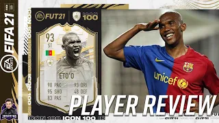 BEST ICON STRIKER IN FIFA? 93 PRIME ICON MOMENTS SAMUEL ETO'O PLAYER REVIEW! FIFA 21 ULTIMATE TEAM