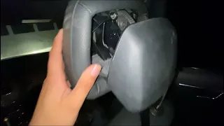 How to fix w204 c300 headrest/removing head rest
