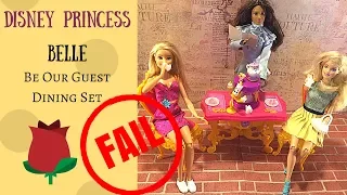 Disney Princess Belle Be our Guest dining set unboxing and review- DO NOT BUY