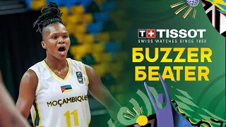Leia Dongue 🇲🇿 | TISSOT Buzzer Beater vs Guinea | FIBA Women's Afrobasket 2023