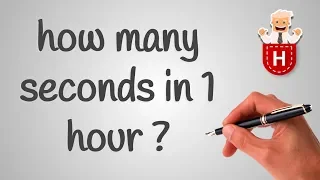 how many seconds in 1 hour