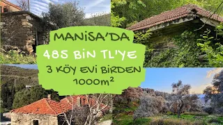 MANİSA'DA 485 BİN TL'YE 3 KÖY EVİ, 1000 M2 ARSA İLE❗️UYGUN FİYATLI İLANLAR  🏡