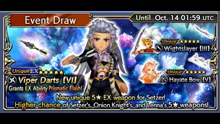 [DFFOO/Global] Setzer EX Banner Pulls!