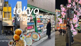 JAPAN AND KOREA VLOG 📹 my husband's first trip to tokyo, a week in my life in seoul, bookstores