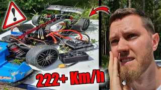 1.100€ RC AUTO hebt WIEDER bei über 200 Km/h AB und dabei PLATZEN 2 REIFEN! (Neuer Rekord)