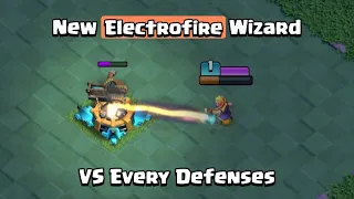 Electrofire Wizard VS Every Defenses | Clash of Clans